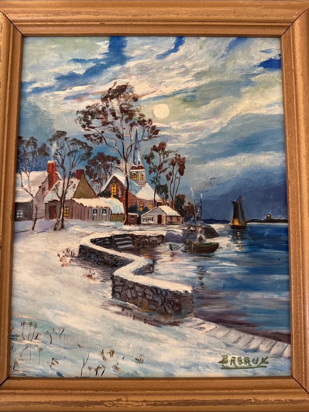 Beautiful Vintage Original Signed Oil Paining